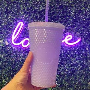 🤍💎NEW GRANDE Starbucks Christmas Holiday 2021 Icy White Studded tumbler 🤍💎